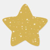Boho Gold Starlight Ster Sticker (Voorkant)