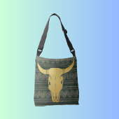 Boho Gold Steer Crossbody Tas