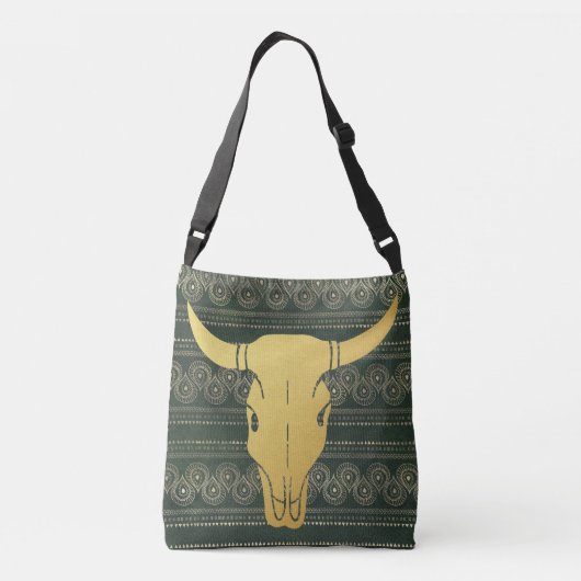 Boho Gold Steer Crossbody Tas (Achterkant)