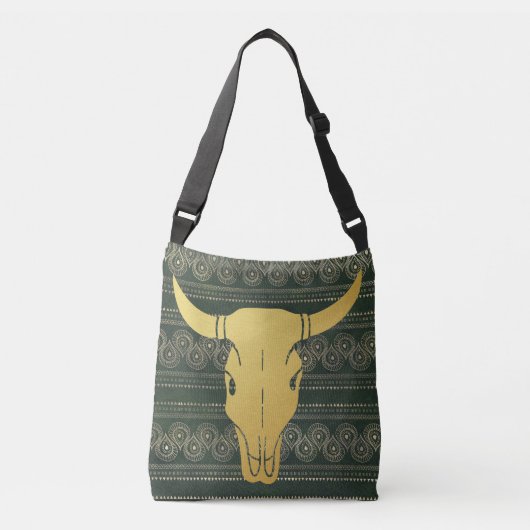 Boho Gold Steer Crossbody Tas (Voorkant)