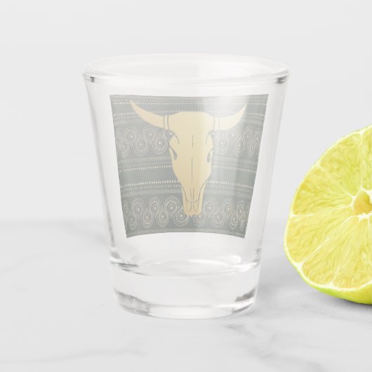 Boho Gold Steer Shot Glas (Achterkant)