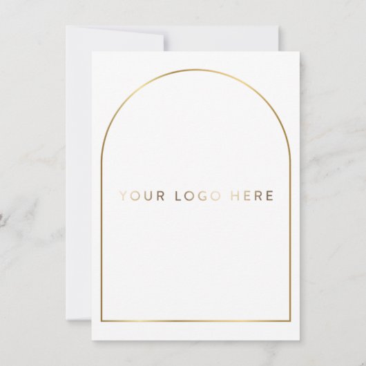 Boho Golden Arch Evenement Logo DIGITAL MENU Kaart (Achterkant)