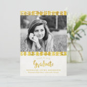 Boho Golden Arrows-Afstuderen Aankondiging (Staand voorkant)