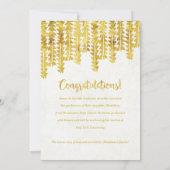 Boho Golden Arrows-Afstuderen Aankondiging (Achterkant)