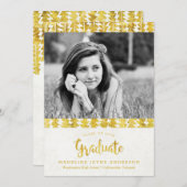 Boho Golden Arrows-Afstuderen Aankondiging (Voorkant / Achterkant)