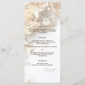 Boho Golden Rozen Spring Wedding Menu (Voorkant)