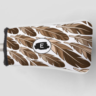 Boho Golf Putter Hoesje – gepersonaliseerd monogra Golfheadcover