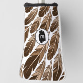 Boho Golf Putter Hoesje – gepersonaliseerd monogra Golfheadcover (Draai 90)