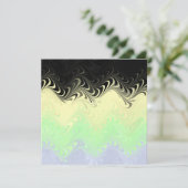 Boho Golvende Gemarmerde Abstract Cassgender Pride Feestdagenkaart (Staand voorkant)