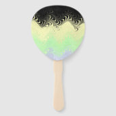 Boho Golvende Gemarmerde Abstract Cassgender Pride Handwaaier (Achterkant)