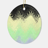 Boho Golvende Gemarmerde Abstract Cassgender Pride Keramisch Ornament (Links)