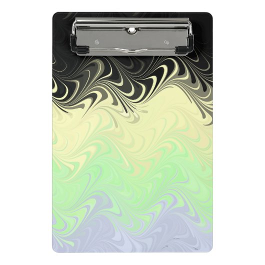 Boho Golvende Gemarmerde Abstract Cassgender Pride Mini Klembord (Voorkant)
