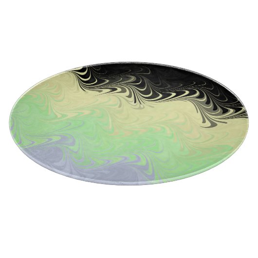 Boho Golvende Gemarmerde Abstract Cassgender Pride Snijplank (Hoek)