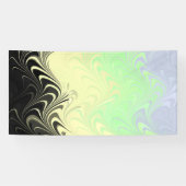 Boho Golvende Gemarmerde Abstract Cassgender Pride Spandoek (Horizontaal)