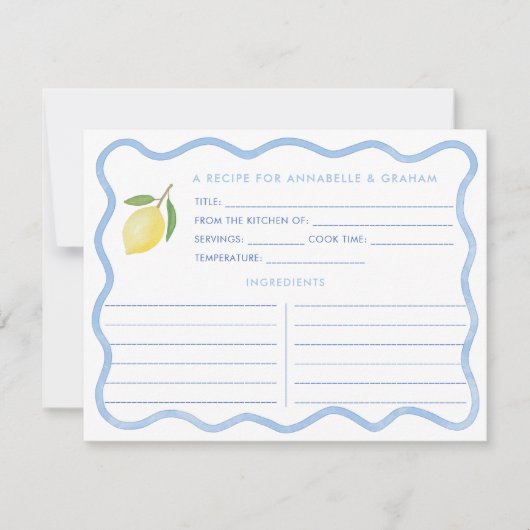 Boho golvende grens citroen Vrijgezellenfeest rece Kaart (Voorkant)