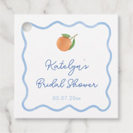 Boho Golvende Lijn Citrus Hoofd Squeeze Bruiloftsb Bedankjes Labels