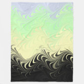 Boho Golvende Marmer Abstract Cassgender Pride Vla Fleece Deken (Voorkant)