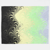 Boho Golvende Marmer Abstract Cassgender Pride Vla Fleece Deken (Voorkant (Horizontaal))