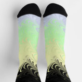 Boho Golvende Marmer Abstract Cassgender Pride Vla Sokken (Top)