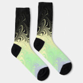 Boho Golvende Marmer Abstract Cassgender Pride Vla Sokken (Rechts)