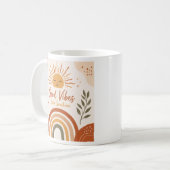 Boho Good Vibes Mok -Hallo Zonneschijn Regenboog K (Voorkant links)
