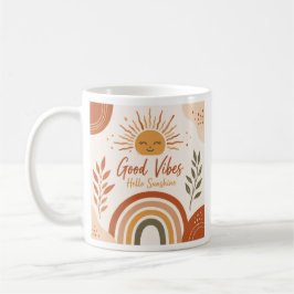 Boho Good Vibes Mok -Hallo Zonneschijn Regenboog K