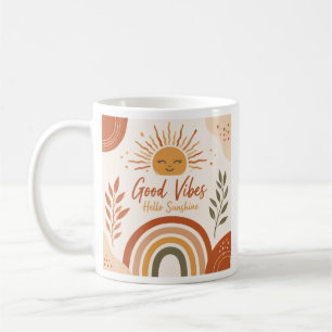 Boho Good Vibes Mok -Hallo Zonneschijn Regenboog K