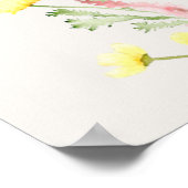 Boho Goose Duck Floral Baby shower artwork Poster (Hoek)