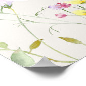 Boho Goose Duck Floral Baby shower artwork Poster (Hoek)