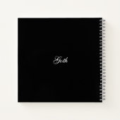 Boho Gothic Girl Notitieboek (Achterkant)