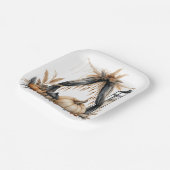 Boho Gothic Halloween Party - Pompoenen en Lantaar Papieren Bordje (Gebogen)