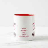 Boho Gothic Modern ondankbare kinderen Moederdag Tweekleurige Koffiemok (Center)