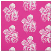 boho gothic skeleton houdt van valentijn schedel stof (Swatch)