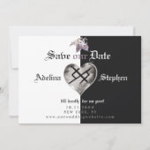 Boho Gothic Viking Eternal Love Wildflower Huwelij Save The Date (Voorkant)