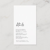 Boho Gotische Details Kaart (Achterkant)