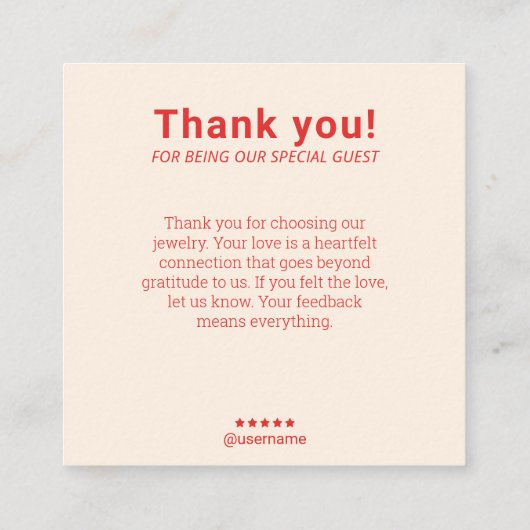 Boho gouden bladeren oorbel display vierkante bus vierkante visitekaartje (Achterkant)