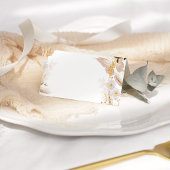 Boho gouden bloemenvlinder plaats kaart plaatskaartje