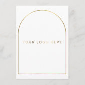 Boho Gouden Boog Evenementenlogo Menu (Achterkant)