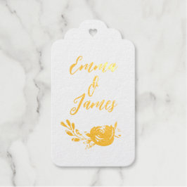 Boho Gouden Folie Favor Tag