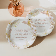 Boho gouden folie vlinder kussen baby shower
