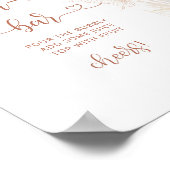 Boho gouden folie vlinder Mom-osa bar Poster (Hoek)