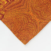 Boho Gouden Ster Bloem Rustiek Fleece Deken (Hoek)