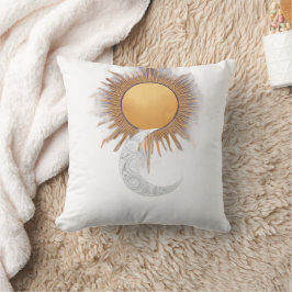 Boho Gouden Zon Maan Hemels Worp Kussen