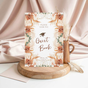 Boho Graduation Party Gastenboek Kaart