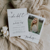 Boho Graduation Party Notice Uitnodiging Kaart