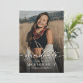 Boho Graduation Party Uitnodiging met foto's (Staand voorkant)