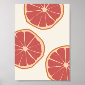 Boho Grapefruit slict Tropical Summer Print (Voorkant)