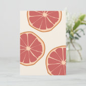 Boho Grapefruit slict Tropical Summer Print (Staand voorkant)