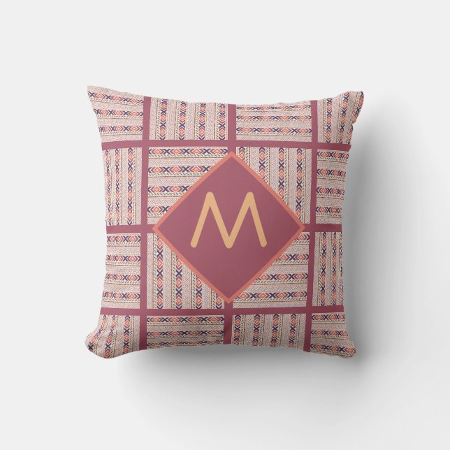 Boho Graphix Patroon Gepersonaliseerd Sierkussen (Voorkant)