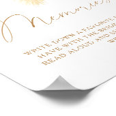 Boho gras - herinneringen met de bruid poster (Hoek)